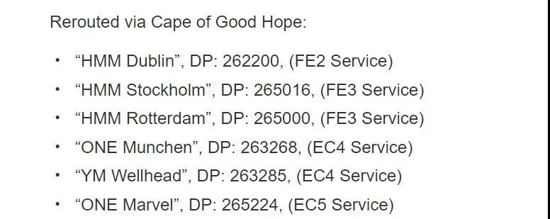 2M聯(lián)盟、THE聯(lián)盟多艘船舶繞行好望角，美西運(yùn)價創(chuàng)歷史新高，缺船缺箱潮即將到來？