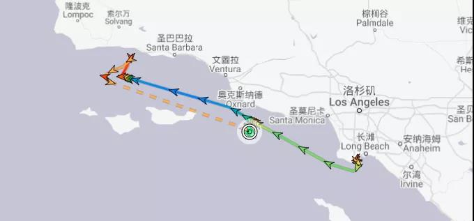 事故丨一艘集裝箱船在洛杉磯起火！曾掛靠上海、青島等國內(nèi)港口