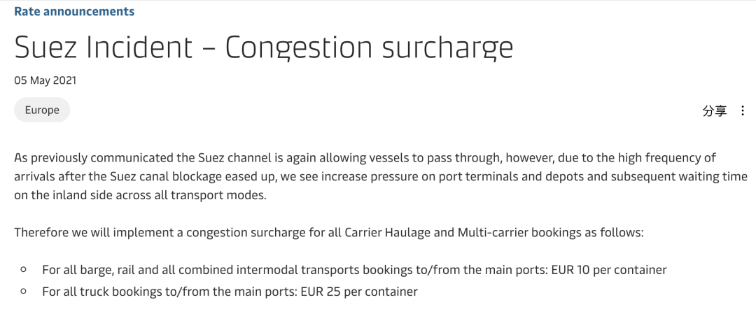 海運(yùn)費(fèi)還要漲？2M、赫伯羅特、達(dá)飛等多家船公司上調(diào)多項(xiàng)附加費(fèi)！外貿(mào)企業(yè)再承壓！