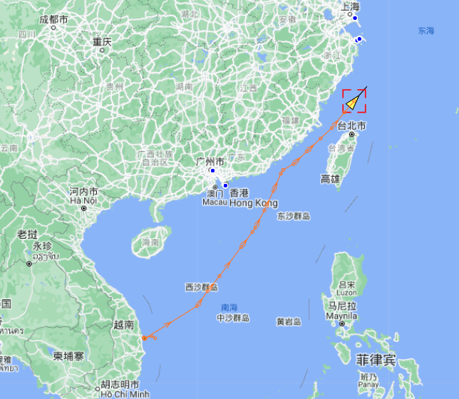 突發(fā)！在越南確診的集裝箱船，跑了！現(xiàn)以18.6節(jié)的航速北上  