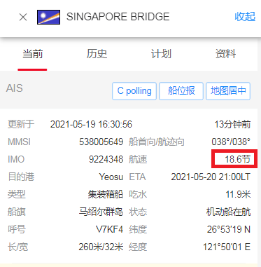 突發(fā)！在越南確診的集裝箱船，跑了！現(xiàn)以18.6節(jié)的航速北上  