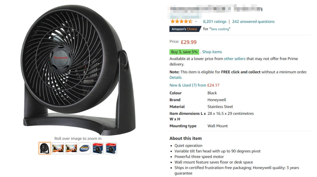 Best Sellers榜單第3，留評(píng)8000+！亞馬遜電風(fēng)扇銷量飆升