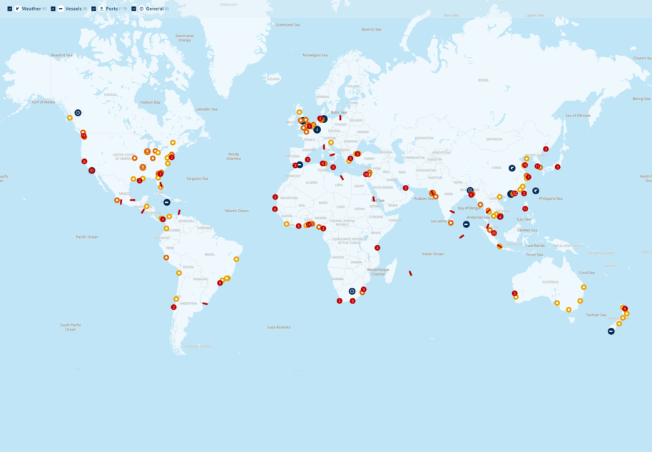 窒息！全球120多個港，堵得一抹黑！